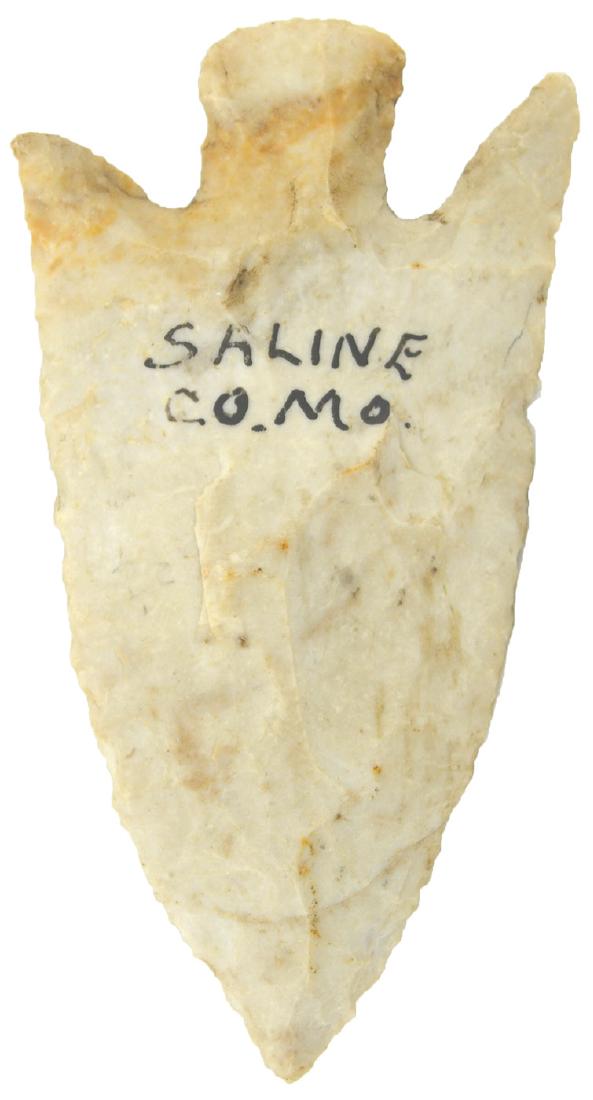 3 7/16" Mehlville.  Saline Co, MO.  Perino COA.  Ex-Dr. (1 of 3)