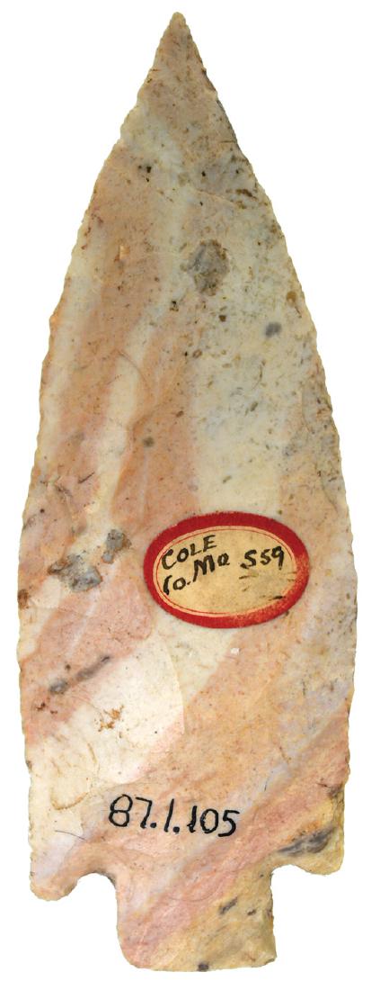 Colorful 4 3/4" Etley.  Rogers COA.  Cole Co, MO. (1 of 3)