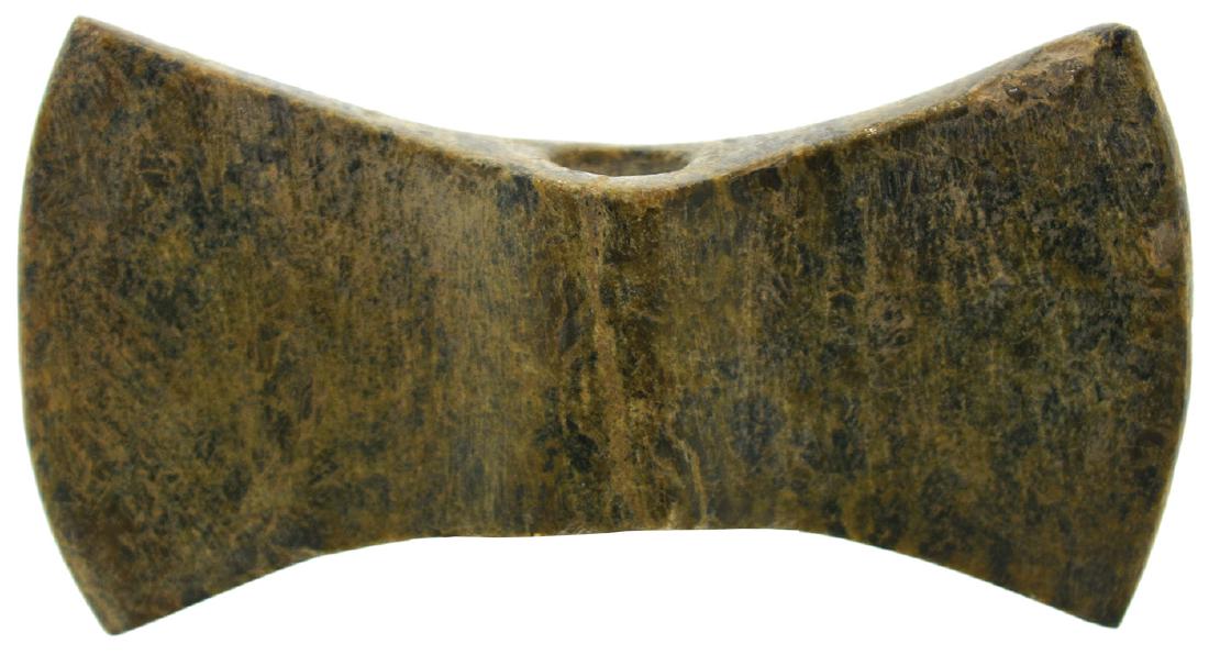 4" Wisconsin Wing Bannerstone.  IL.  Patinated Granite. (1 of 2)