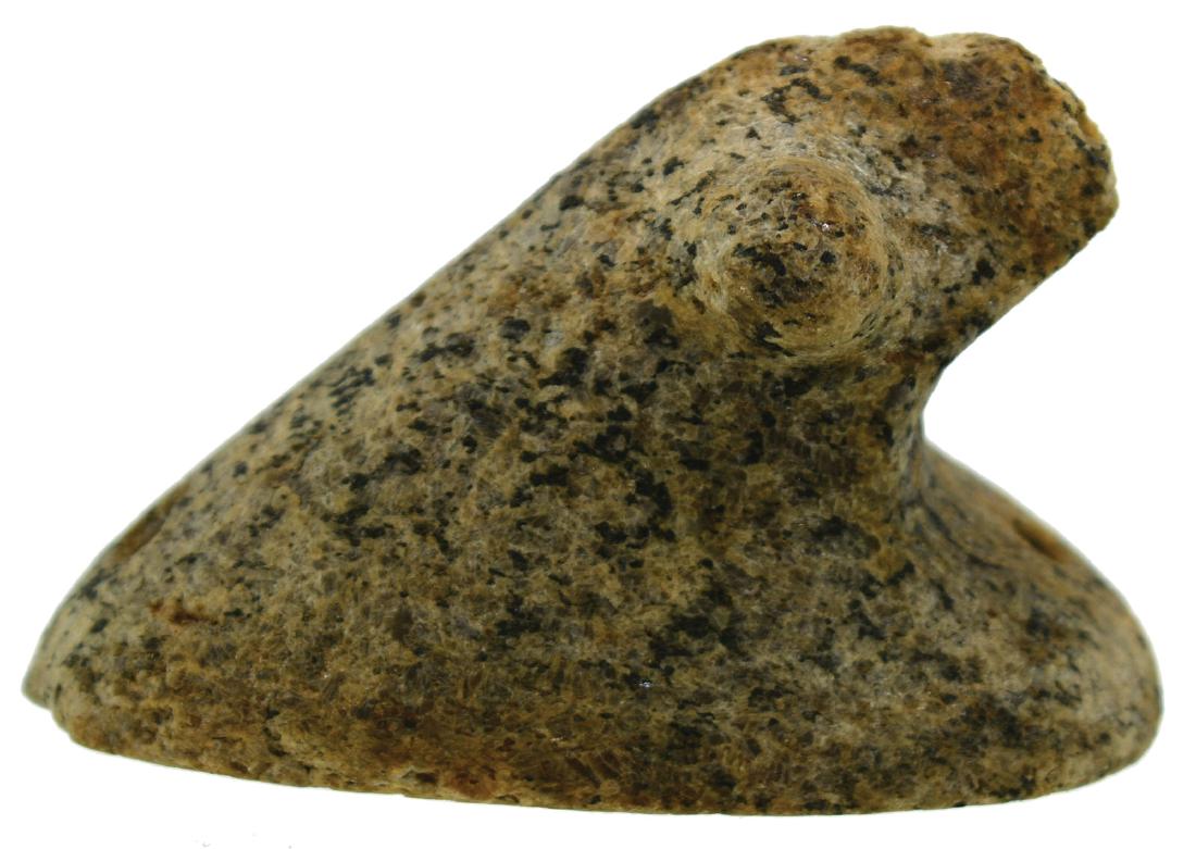 2 1/2" Bust Birdstone.  Delaware Co, IN.  Fine Gneiss (1 of 5)