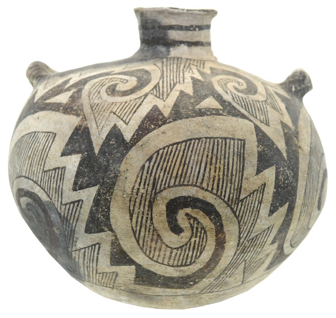 7 5/8" x. Anasazi Canteen.  AZ.   Vivid coloring. (1 of 4)