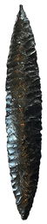 2 Kennewick Points (7 1/8" & 6 1/2"). Larger has