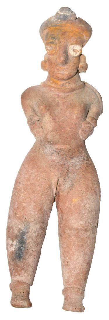 7 1/2" Female Pottery Figurine.  Colima, MX. (1 of 2)