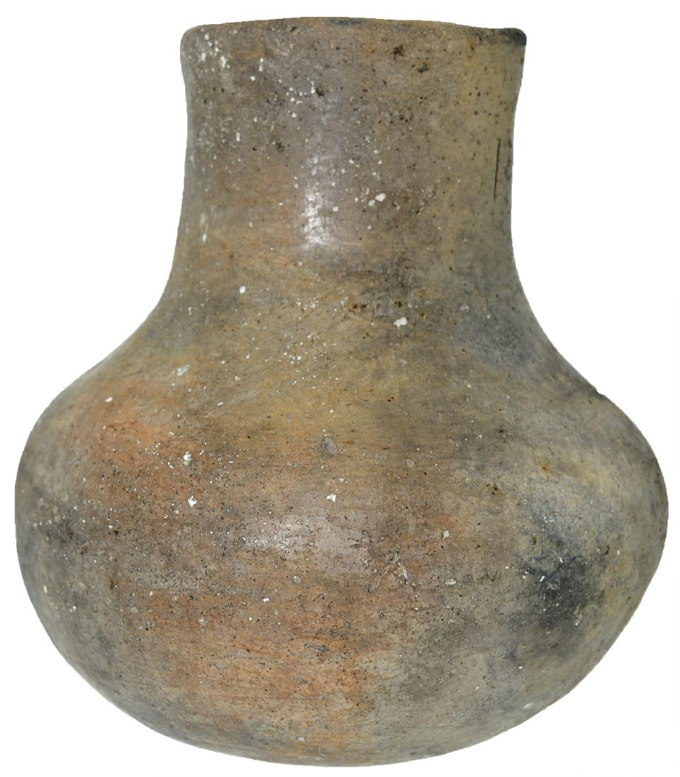 7" H. Mississippian Bell Plain Jar.  Cross Co, AR. (1 of 3)