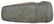 8 3/8" 3/4 Groove Axe. IN. Weathered, good condition.