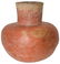 6 3/8" H. Old Town Red Jar. AR. Solid, excellent