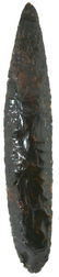 5 7/8" Obsidian Kennewick Blade. Lake Co, OR. Ex-Guy