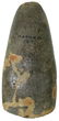 5 7/16" Celt. Marion Co, OH. Green hardstone with tan