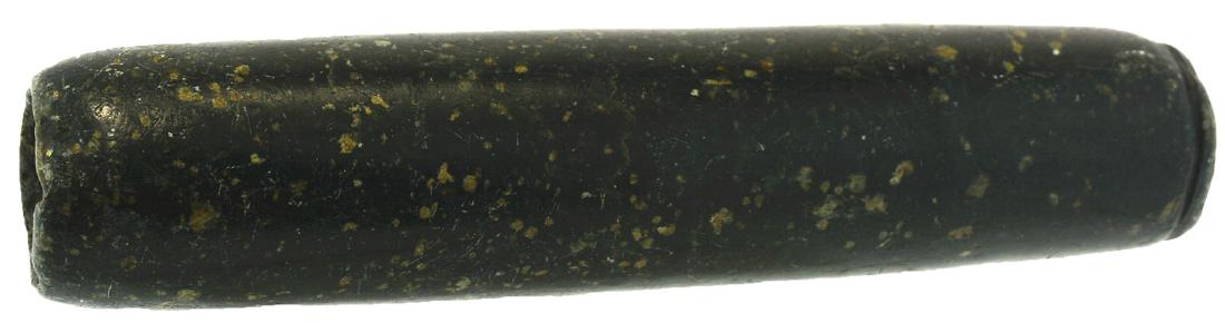 6 1/4" Tube Pipe. CA. Davis G8 COA. Very well made: 6 1/4" Tube Pipe. CA. Very well made with grooved end. Nicely polished Steatite. Ex-Lawrence Bishop, Nick Cananzi. Davis G8 COA