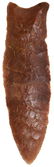 4" Dalton. AR. Large, red Novaculite. Caddo G9 and