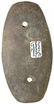 4 11/16" Gorget. Lauderdale Co, AL. Well made, - 2