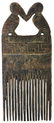 6 5/8" Wooden Comb. Peru. Very old Chimu example - 2