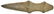 9 5/16" 3/4 Raised Ridge Axe. Chihowie, VA. Raised - 3
