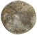 3 1/2" Shell Gorget with Turkey Engraving. Some