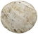 3 1/2" Shell Gorget with Turkey Engraving. Some - 2