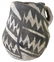 4 1/2" H. Anasazi Chaco Mug. Black and White Negative.