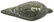 4 1/2" Effigy Charmstone. Tulare Co, CA. Found by - 2