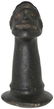 9 1/4" Taino Effigy Pestle. Hispaniola. Dual heads