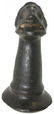 9 1/4" Taino Effigy Pestle. Hispaniola. Dual heads - 3