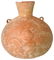 5 1/2" Canteen Bottle decorated with figures. Chimu.