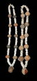 Two Shell and Pottery Bead Necklaces. MX. Ex-Dr.