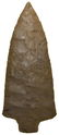 3 3/8" Cottaco Creek. TN. Dover Chert. Thin, G10