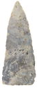 3 3/8" Adena Blade. Knox Co, OH. Thin. Coshocton. - 2