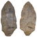 Two Large Stemmed Blades (5" & 5 1/4"). York Co, PA.