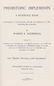 Book: Prehistoric Implements. Reprint. (Moorehead,