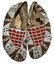 6 1/4" Native American Women's Moccasins. Earl Townsend