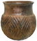 5 5/8" H. Caddo Jar. AR. "Cowhide" finish with