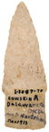 3 7/8" Scottsbluff. Davis G9+ COA. Found near the - 2