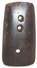 2 5/8" Hematite Three Hole Gorget. Ex-Dr. Gordon