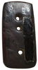 2 5/8" Hematite Three Hole Gorget. Ex-Dr. Gordon - 2
