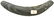 6 3/4" Crescent Bannerstone. OH. Large, banded slate. - 2