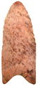 2 9/16" Clovis. Bath Co, KY. Reddish flint. Ex-Tom