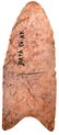 2 9/16" Clovis. Bath Co, KY. Reddish flint. Ex-Tom - 2