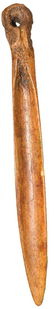 11 1/4" Animal Bone Dagger. Provenance unknown. - 2