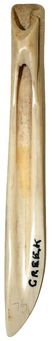 8 3/16" Polished Animal Bone Dagger. Historic , - 2