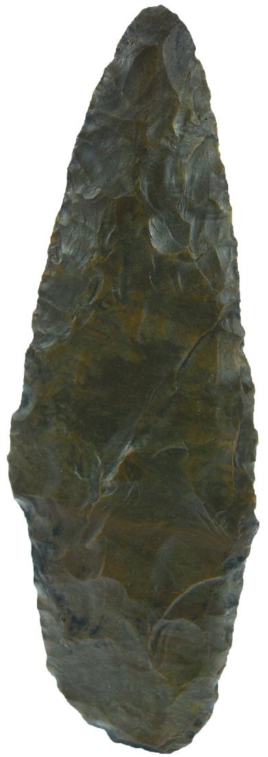 5 5/16" Paleo Knife.  Rogers COA.  Cass Co, TX,  Large, (1 of 2)