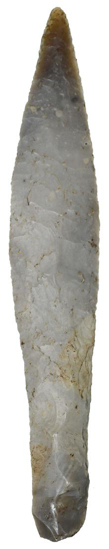 8 9/16" Neolithic Flint Dagger.  Denmark.   Ex-Rick (1 of 5)