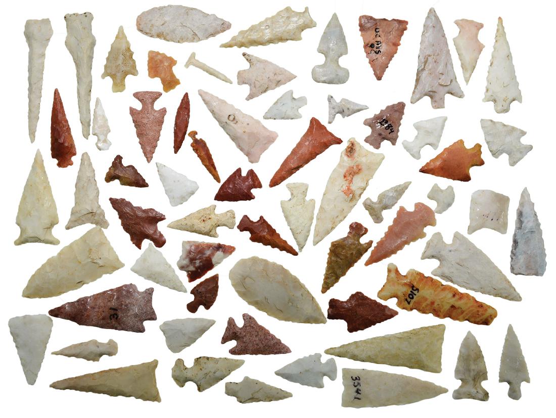 Group of 62 Birdpoints (3/8"-1 3/4") from OK/MO and AR. (1 of 1)