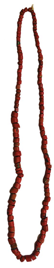 30" Strand of Hudson Bay Green Heart Trade Beads.: 30" Strand of Hudson Bay Green Heart Trade Beads. Ex-Scott Shively, Dan Francis