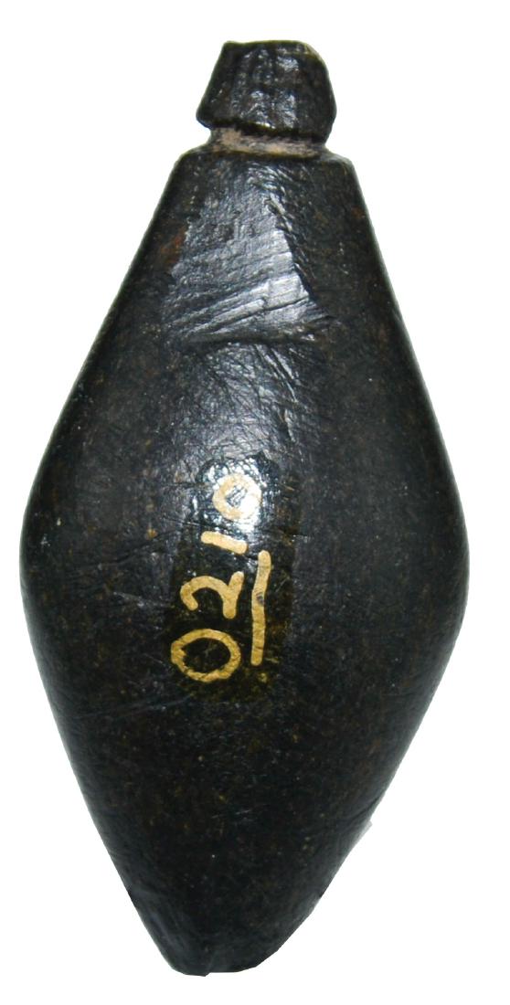 3 1/8" Grooved Top Charmstone.  Riverside Co, CA.   FB (1 of 3)