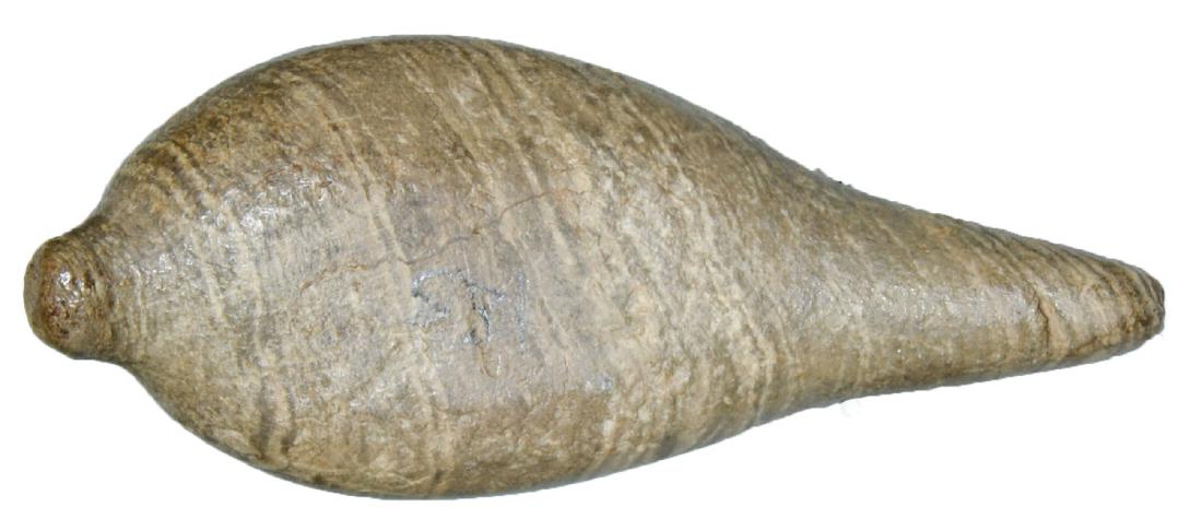 3 3/4" Effigy Charmstone.  Riverside Co, CA.   Striped (1 of 2)