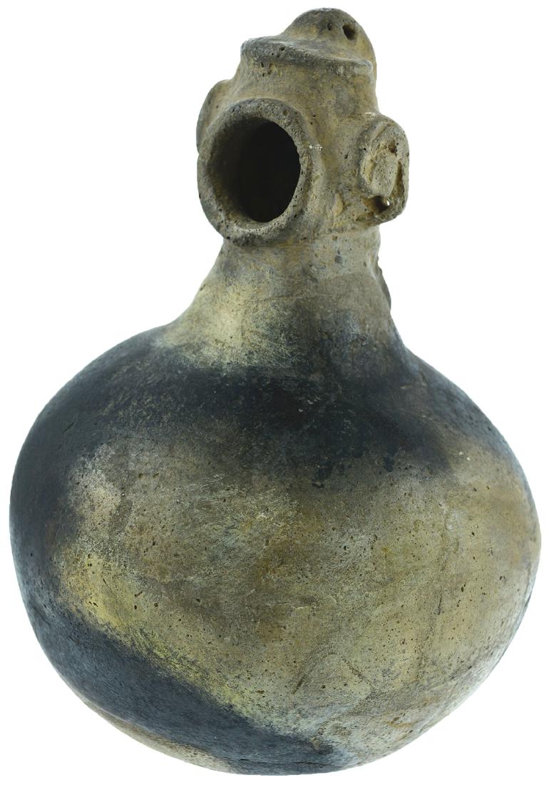 6" H. Human Effigy Bottle.  AR.  Rare type.  Pictured. (1 of 9)