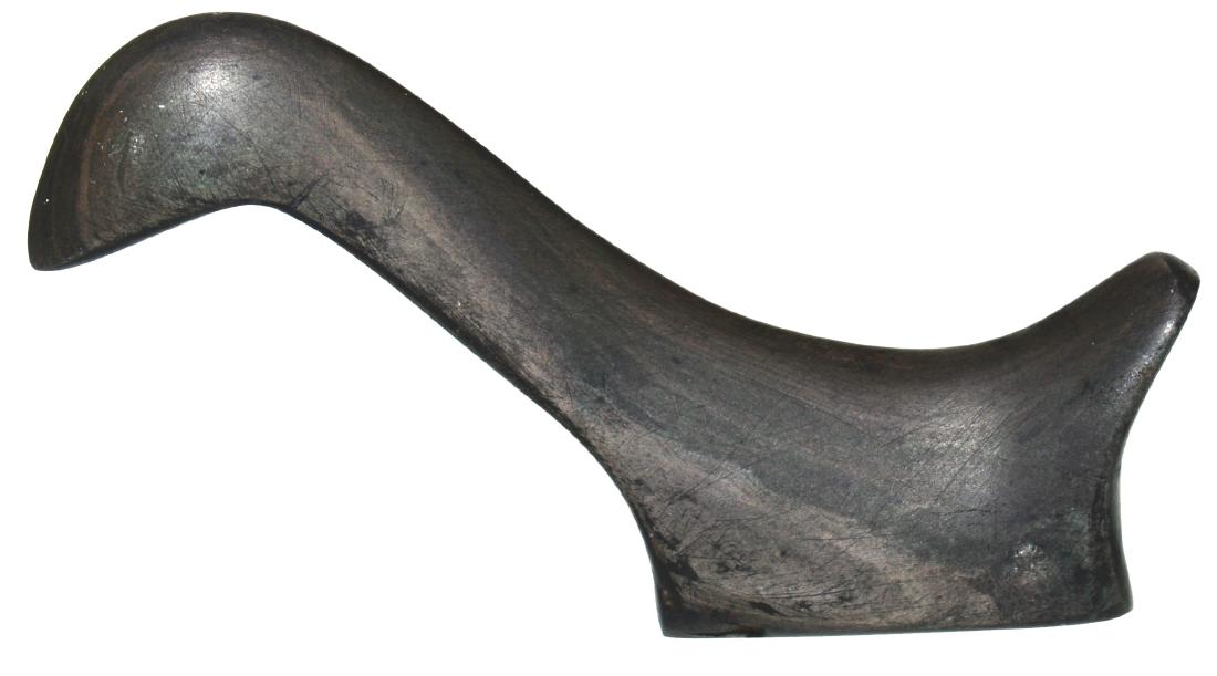 3 1/4" Long Neck Birdstone.  Wood Co, OH.  Found 1903. (1 of 6)