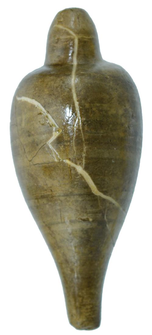 4 1/8" Globular Charmstone.  Tulare Co, CA.  Green (1 of 3)