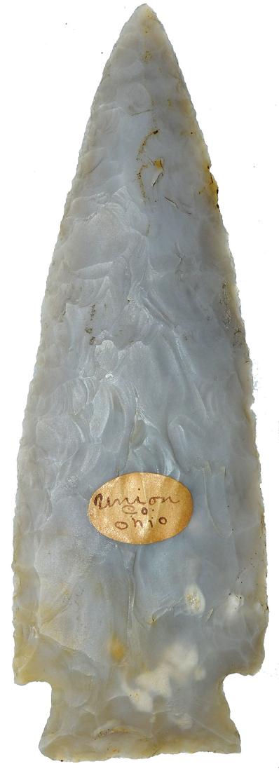 5" Hardin.  Union Co, OH.  Davis G10+ COA.  Chalcedony. (1 of 3)