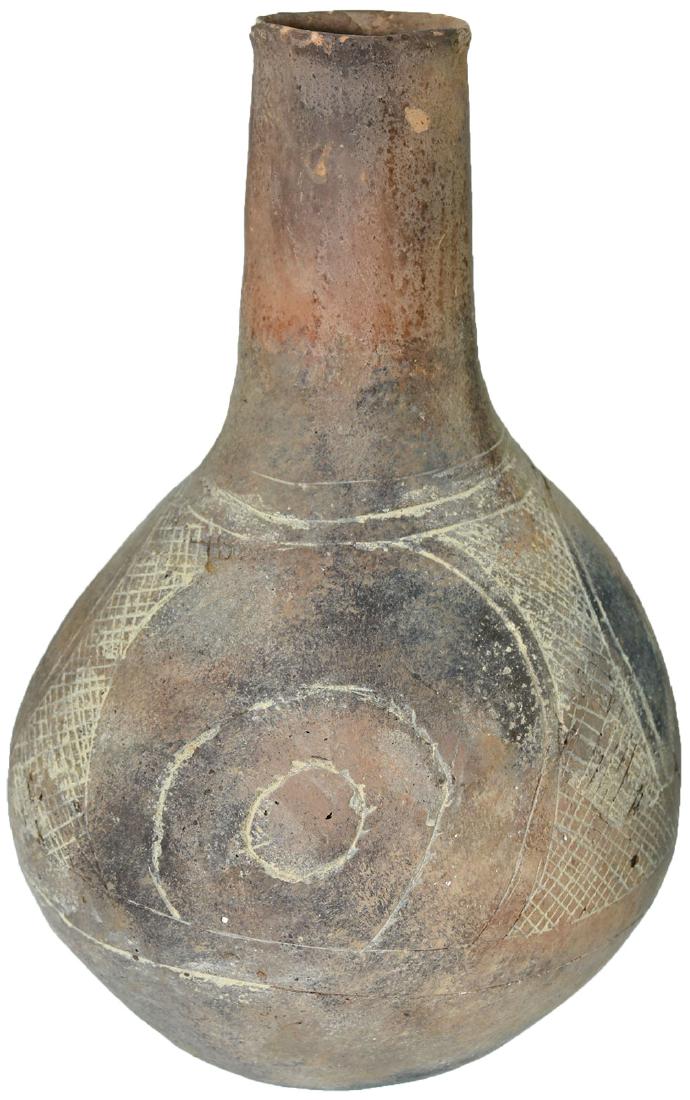 9" H. Blakely Engraved Caddo Bottle.  AR.  Ex-Chris (1 of 2)